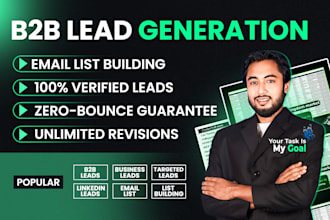 b2b lead generation, prospect email list building