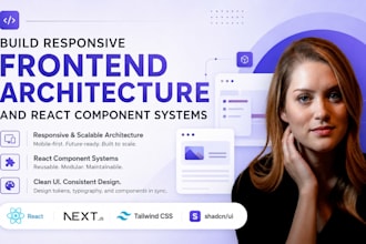 build responsive frontend architecture and react component systems