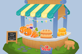 model 3d assets for cute, stylized and cartoon games