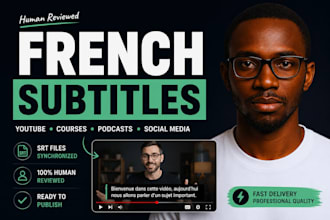 create french subtitles and srt files for your videos