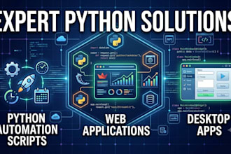 build python automation scripts, web apps, and desktop applications