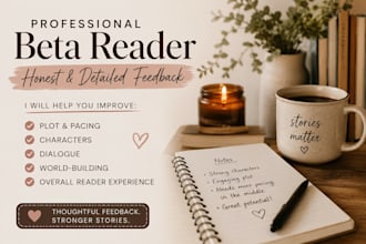 review your novel with feedback