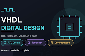 develop your digital circuit using vhdl