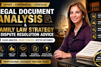 analyze legal documents, provide family law strategy, dispute resolution advice