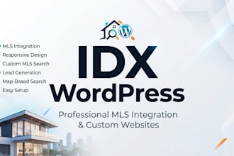 build wordpress real estate website with idx mls integration