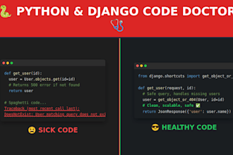 debug, refactor, and rescue your messy python or django code