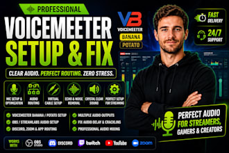 setup and fix voicemeeter banana potato audio mixer