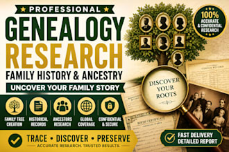 do genealogy research, ancestry and family tree