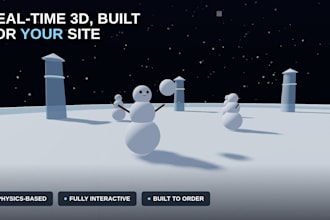 build a custom 3d web animation using threejs