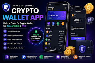 create a secure crypto wallet app for ios and android