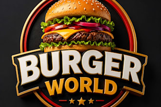 do 3d restaurant logo