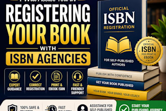 assist you with isbn registration for your book