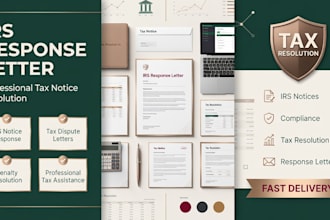 draft a professional irs response letter for your tax notice