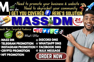 do discord mass dm, instagram mass dm, telegram mass dm, facebook mass dm