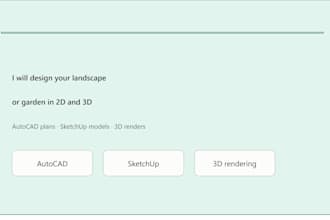 design your garden in autocad, sketchup and 3d render