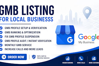 optimize google my business page for local SEO, map citation, gmb ranking