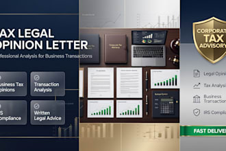 draft a professional tax legal opinion letter for your business