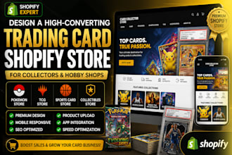create pokemon shopify store, trading card website, collectibles shop, tcg store