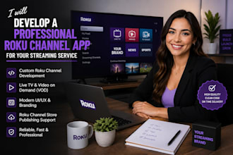 develop a professional roku channel app for your streaming service