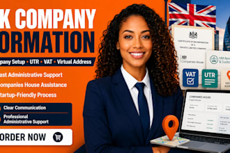 do UK company formation, utr, UK address and vat registration