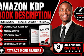 write an amazon KDP book description that attracts readers