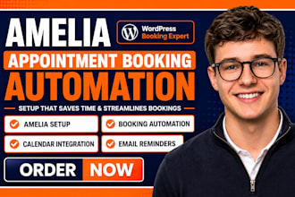 setup amelia appointment booking automation in wordpress