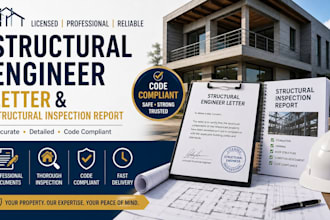 write a structural engineer letter and structural inspection report