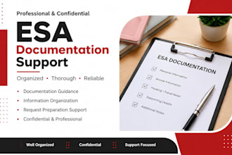provide professional emotion support animal letter   documentation support