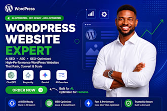 optimize wordpress for ai seo aeo geo design wordpress website wordpress expert