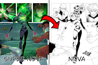 draw professional comic pages