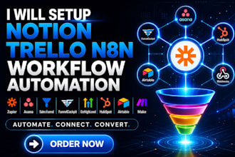 automate notion trello asana clickup jira scoro bitrix24 podio on n8n pipedrive