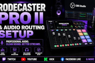 setup rodecaster pro ii and audio routing for obs streaming
