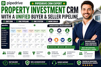 build a pipedrive property investment CRM with a unified buyer, seller pipeline