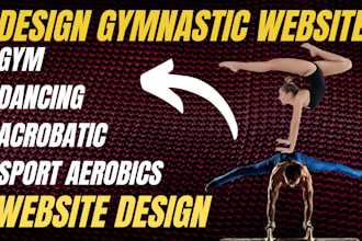 design dancing website gymnastic website gym website, rhythmic acrobatic website