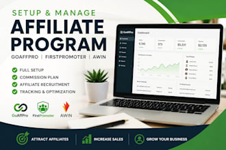 do goaffpro, firstpromoter or awin affiliate program and recruit affiliates
