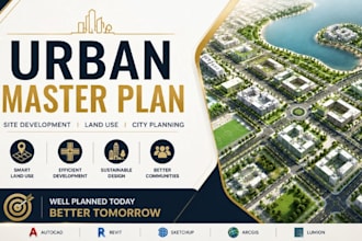 design urban master plan, site development, land use, city planning