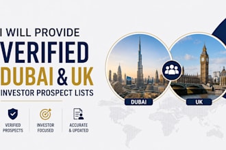 provide verified dubai and UK investor prospect lists