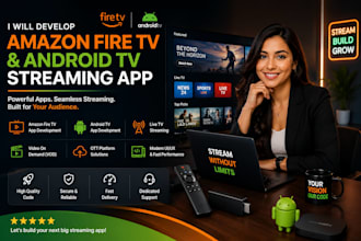 develop an amazon fire TV and andriod TV streaming app