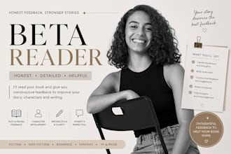 beta read your book with honest and actionable feedback