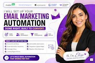 set up email marketing on mailerlite, activecampaign, omnisend, campaign monitor