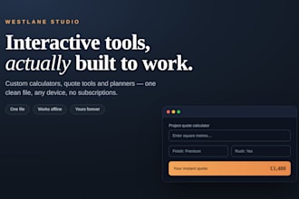 build a custom interactive calculator or web tool for your business