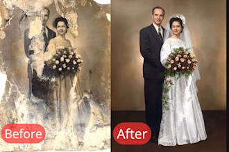 repair and restore damaged photos