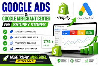 setup google ads and merchant center for shopify store