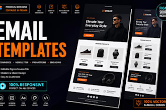 design figma email template and responsive email newsletter layout