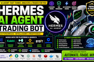 build hermes ai agent ai copy trading bot, polymarket bot, kalshi, hyperliquid