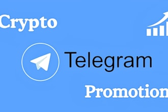 do crypto telegram promotion, increase real telegram members and subscribers