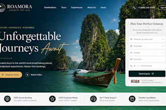 build travel agency website booking website tour website travel booking website