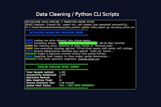 write a python script to clean and normalize your data
