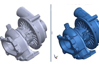 reverse engineering mesh scanned data to cad files mechanical design from images