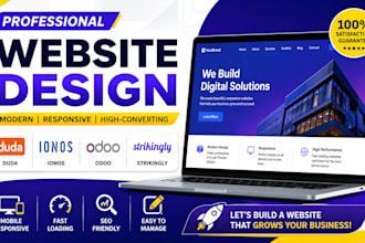 duda website design, duda expert ionos website, odoo website, strikingly website